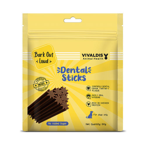 Bark Out Loud By Vivaldis Dental Sticks Sugar Free Treats Controls Plaque Tartar Odour Dog Treats