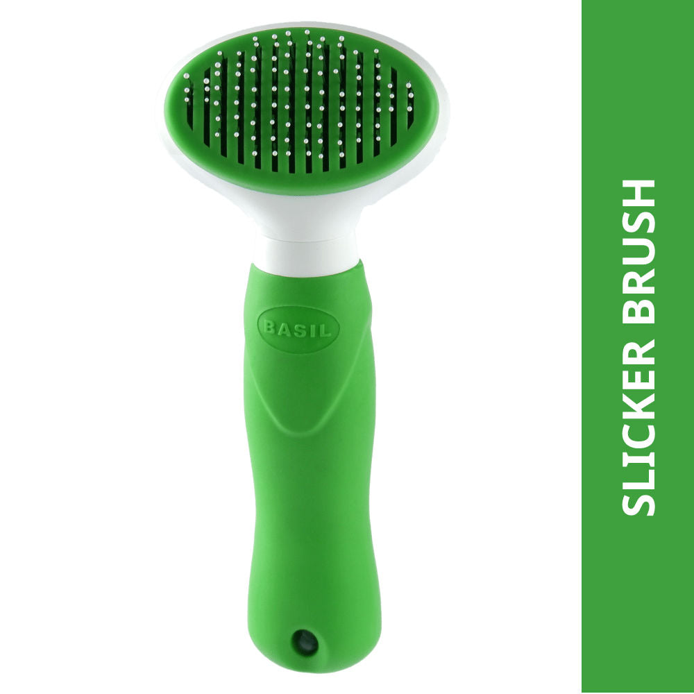 Basil Auto Slicker Brush For Pets