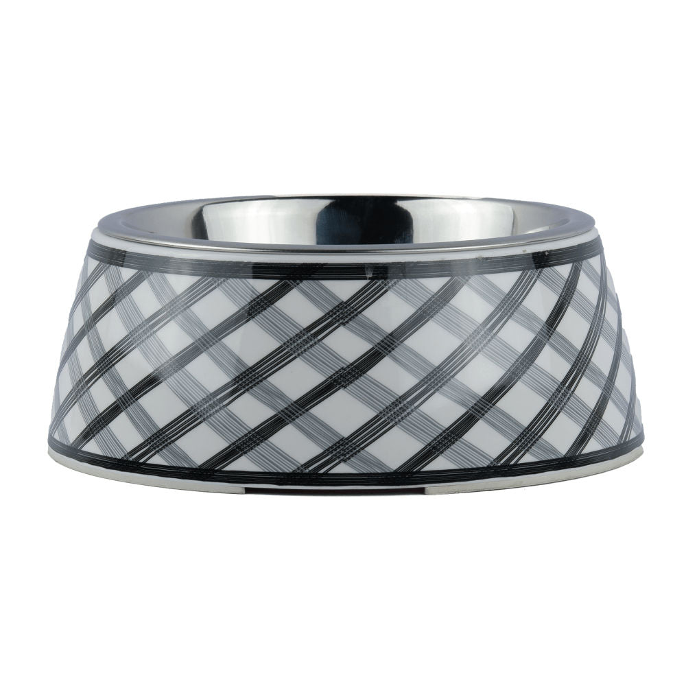 Basil Check Print Melamine Bowl