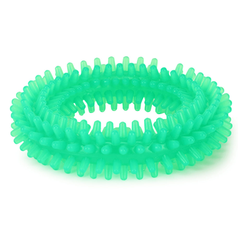 Basil Teething Ring Chew Toy For Dogs Green