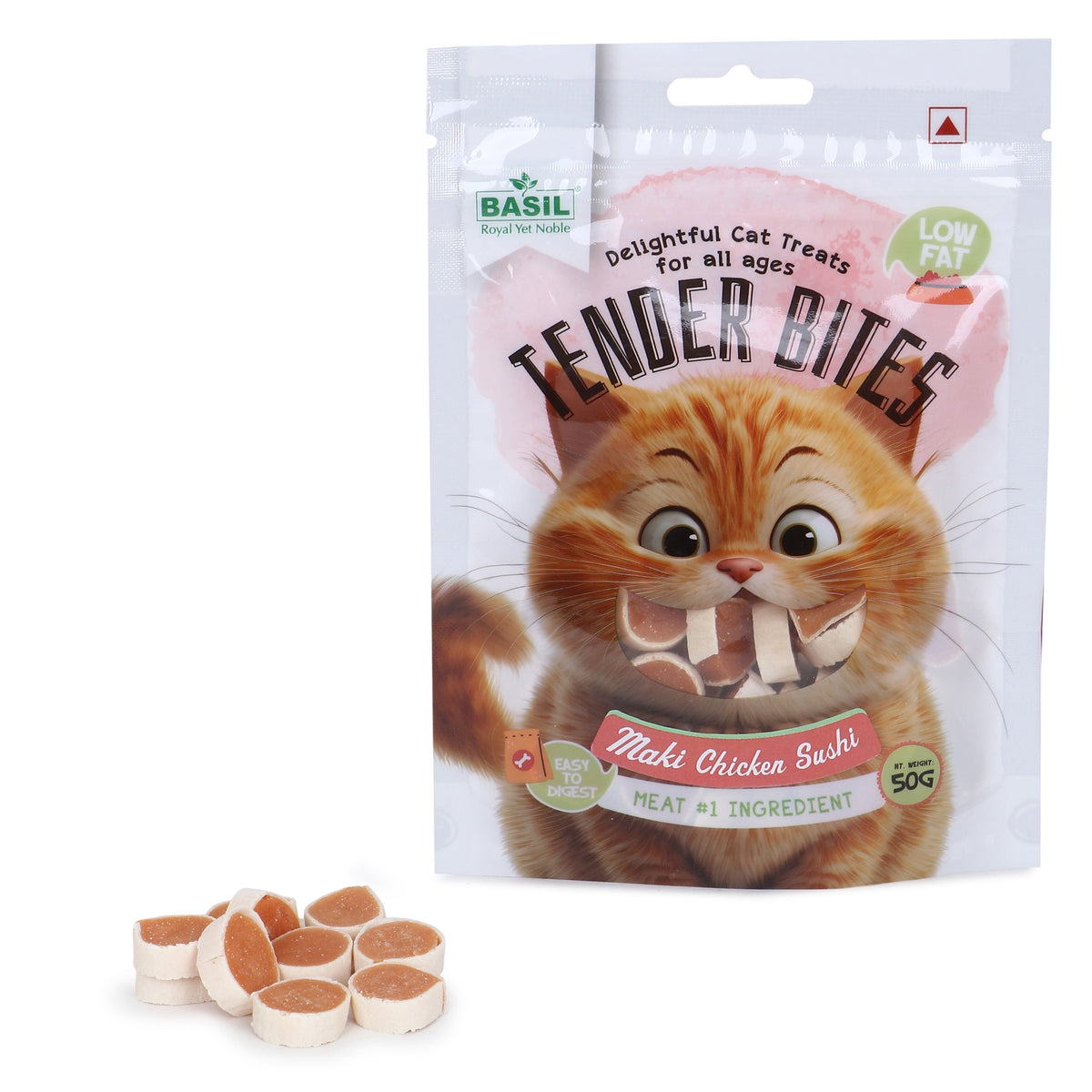 Basil Tender Bites Maki Sushi Cat Treats