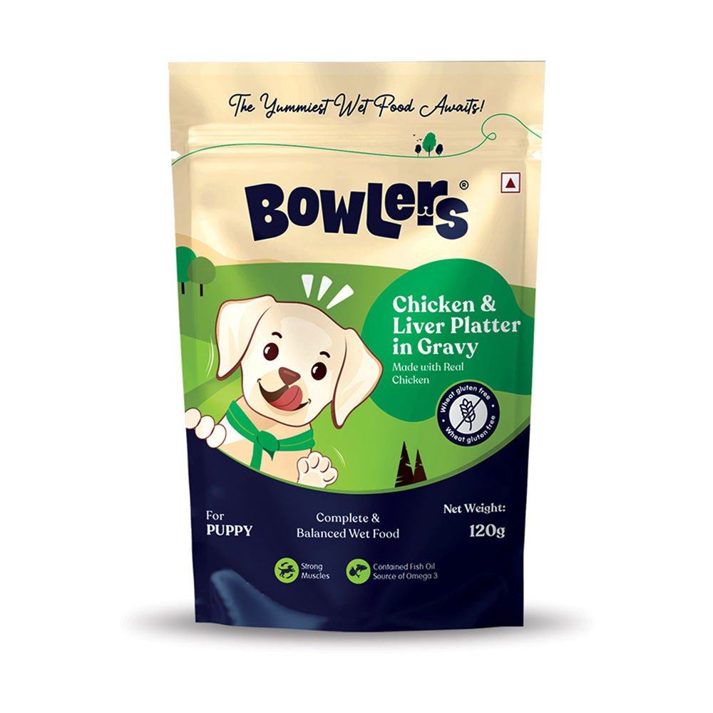 Bowlers Chicken And Liver Recipe In Gravy Puppy Dog Wet Food