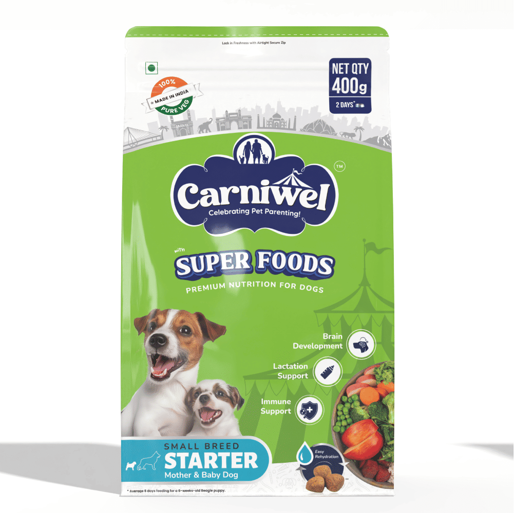 Carniwel Superfoods Veg Kibble Starter For Small Breed Mother Baby Dog Dry Food