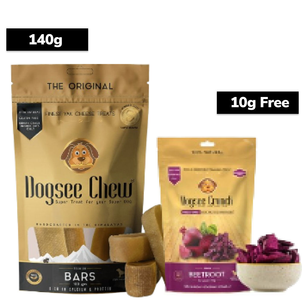 Dogsee 100 Natural Yak Milk Bars Medium Breed Dog Treat