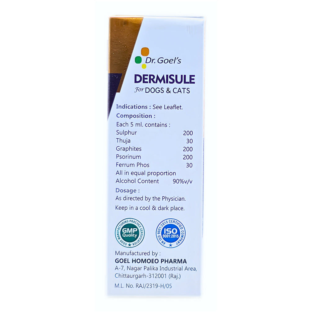Dr Goel's Dermisule for Dogs and Cats — in use