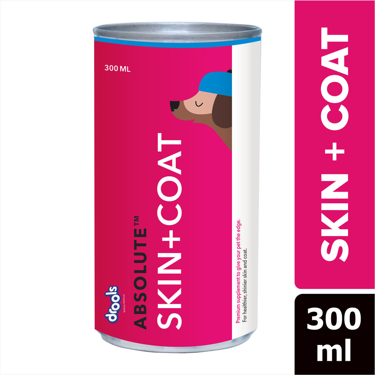 Drools Absolute Skin Coat Syrup Dog Supplement