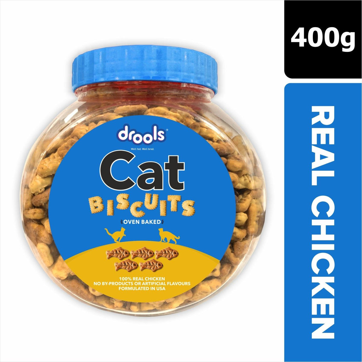 Drools Biscuit Cat Treat — side view