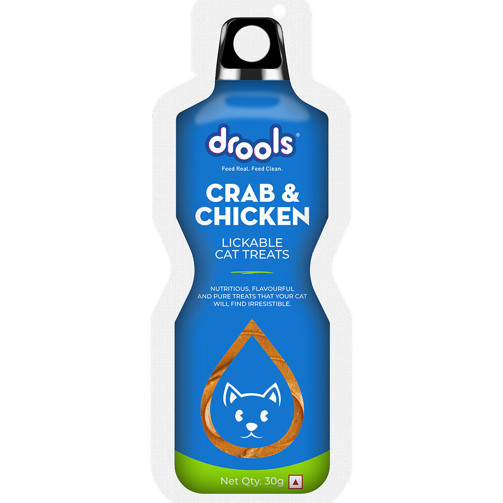 Drools Crab Chicken Creamy Lickable Treats For Cats