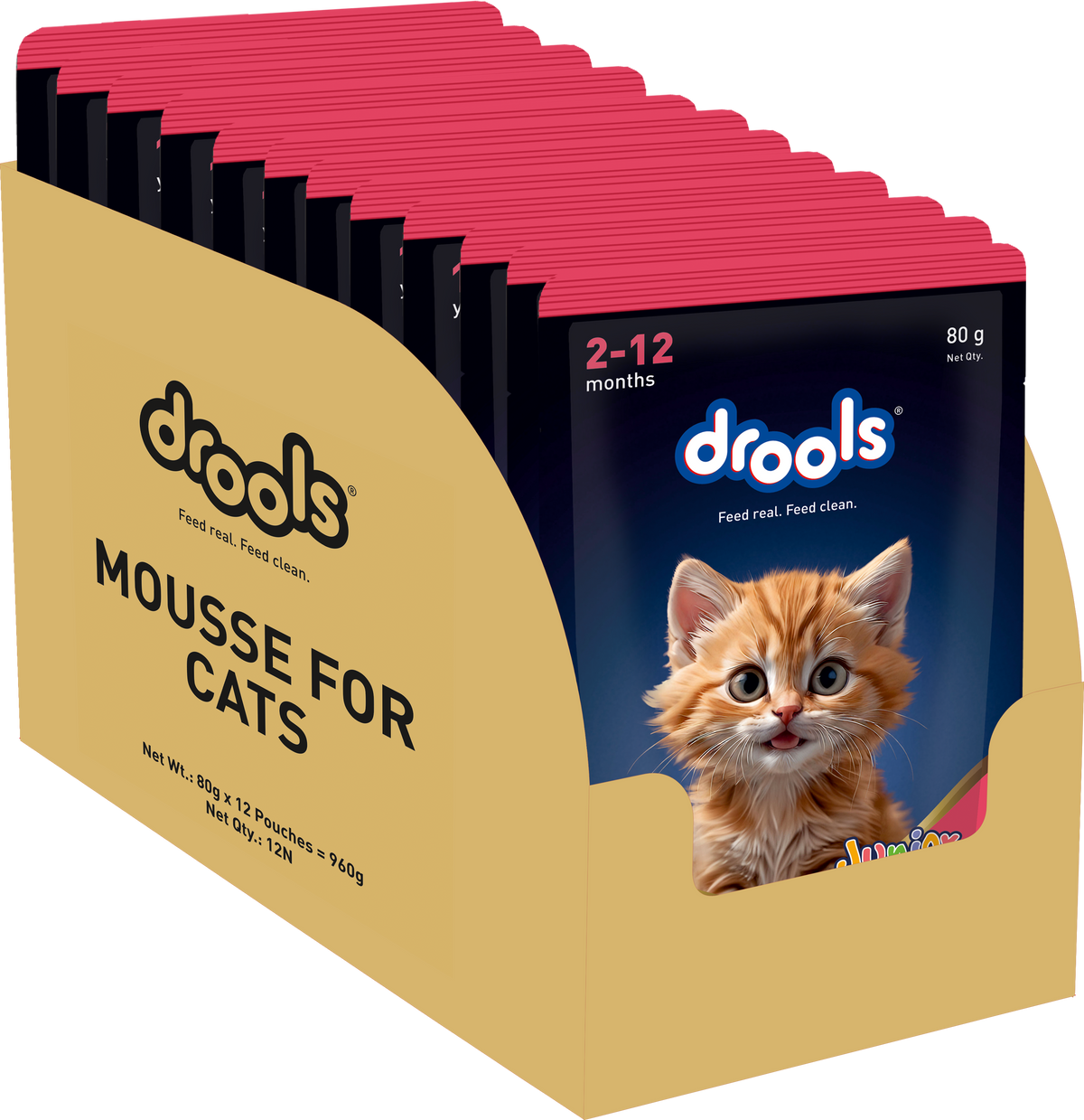 Drools Salmon Mousse Kitten Cat Wet Food