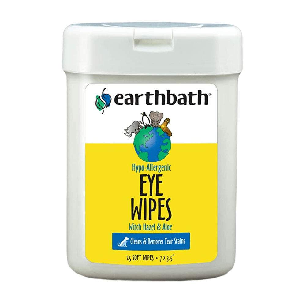 Earthbath Hypo Allergenic Fragrance Free Eye Wipes For Pets