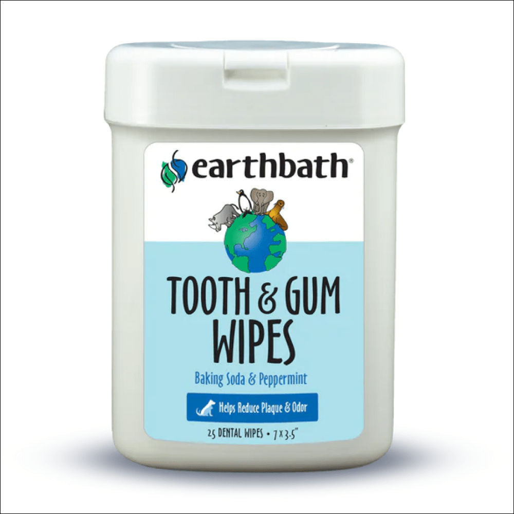 Earthbath Peppermint Flavor Tooth Gum Wipes For Pets