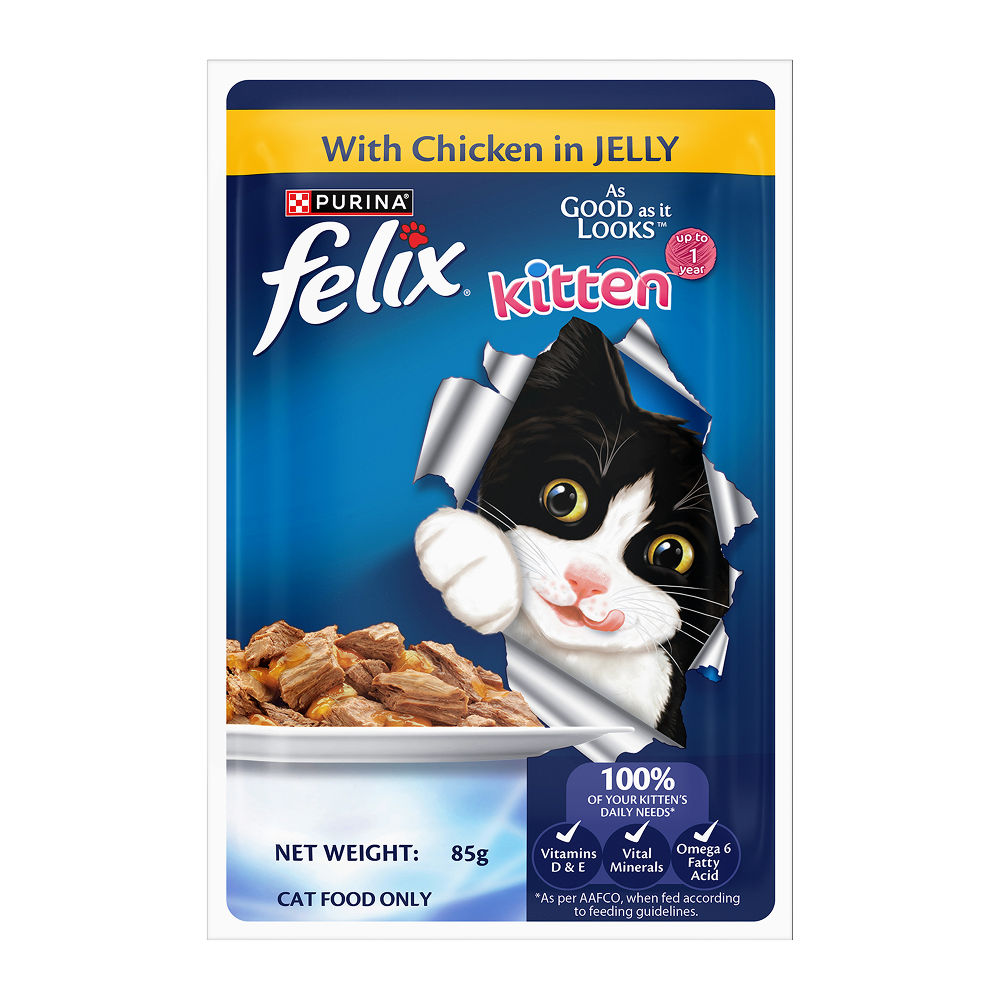 Purina Felix Chicken With Jelly Kitten Wet Food 10 2 Free