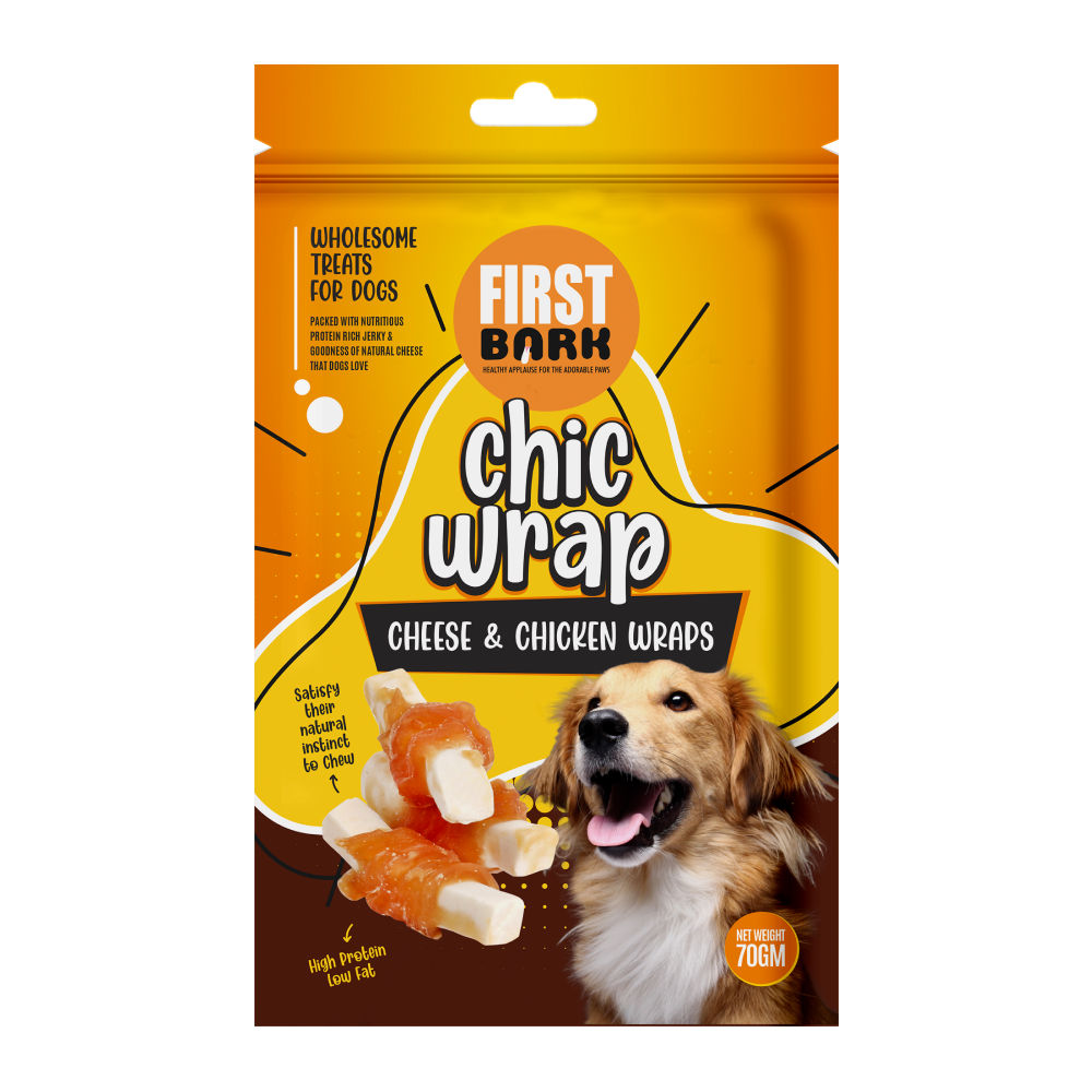 First Bark Cheese Chicken Wrap Dog Treats