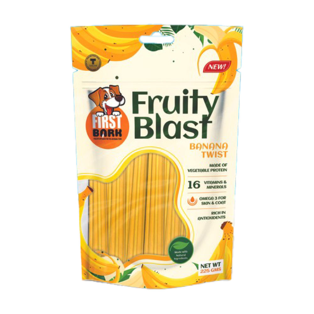 First Bark Banana Twist Dog Treats