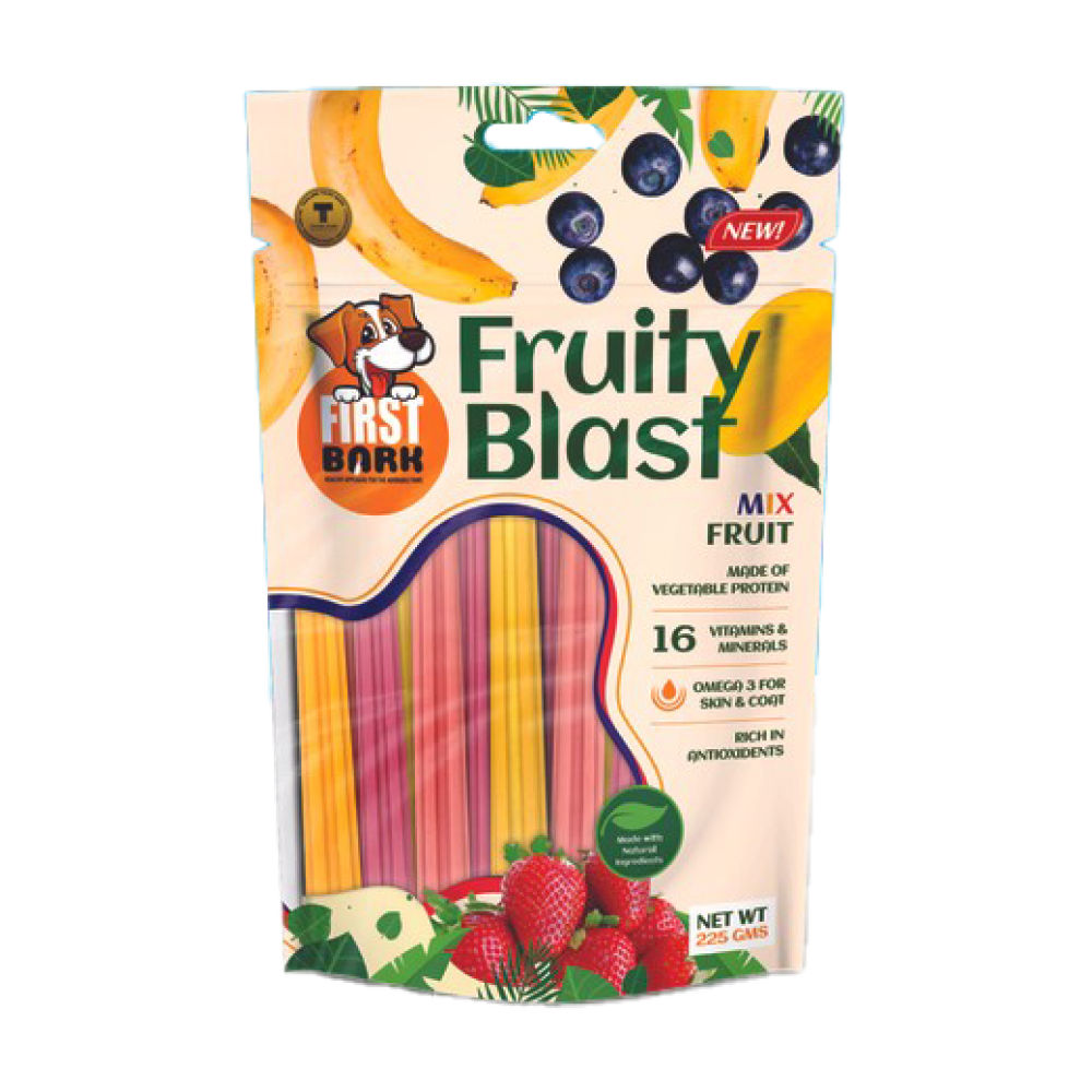 First Bark Fruity Blast Dog Treats Mix Fruit
