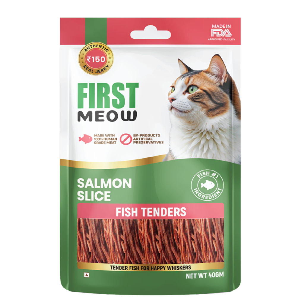 First Meow Salmon Bites Jerky Cat Treat