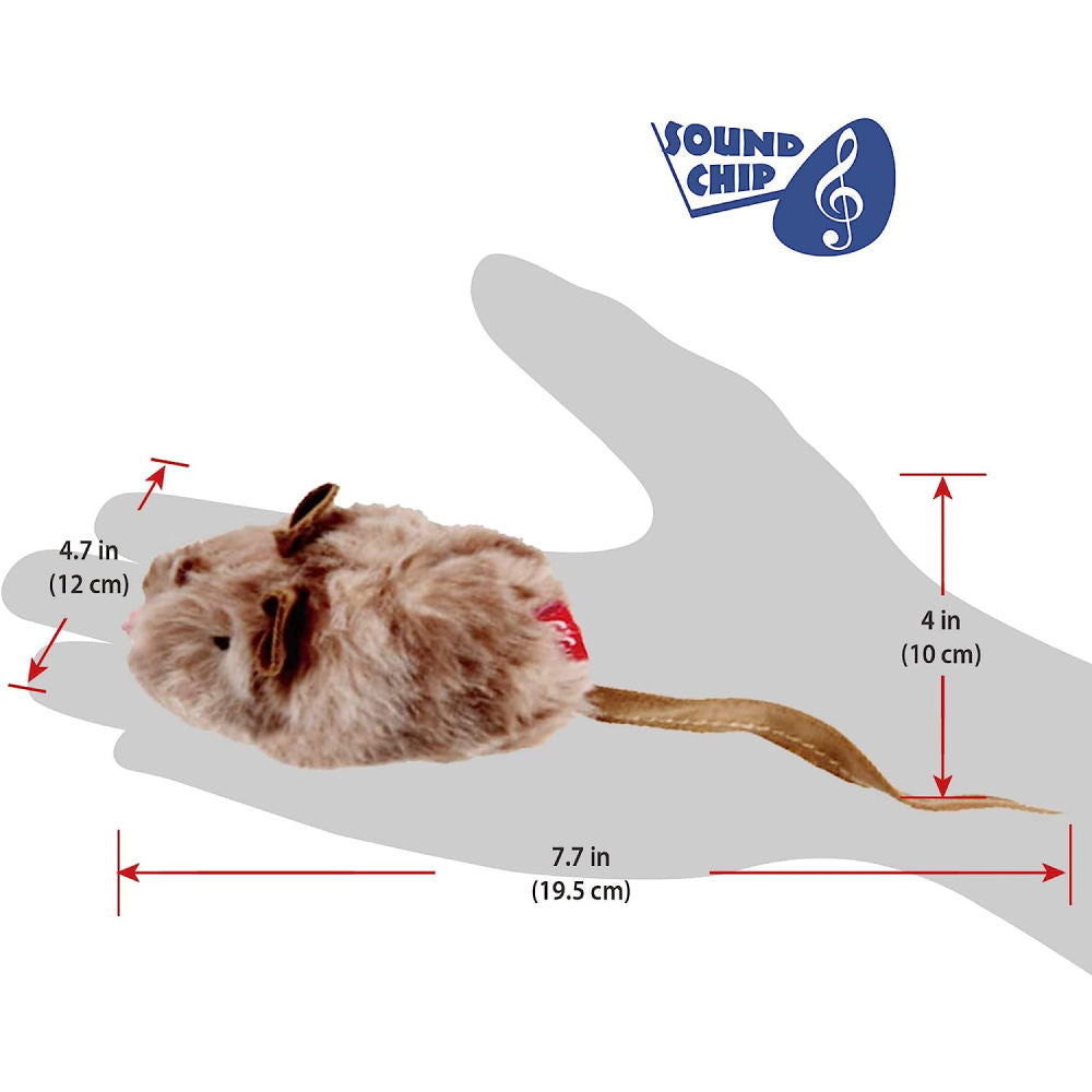 GiGwi Melody Chaser with Motion Activated Sound Chip Mouse Toy for Cats — in use