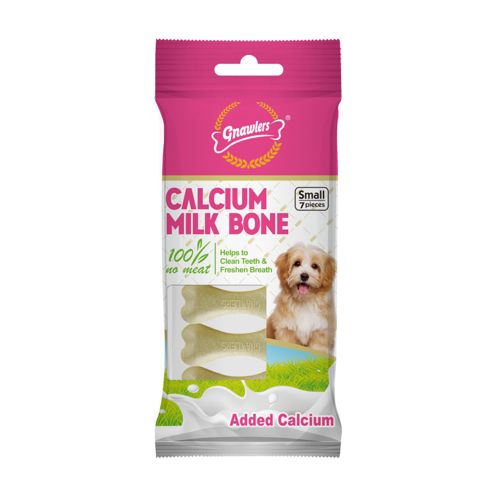 Gnawlers Calcium Bone 7In1 Dog Treats Milk