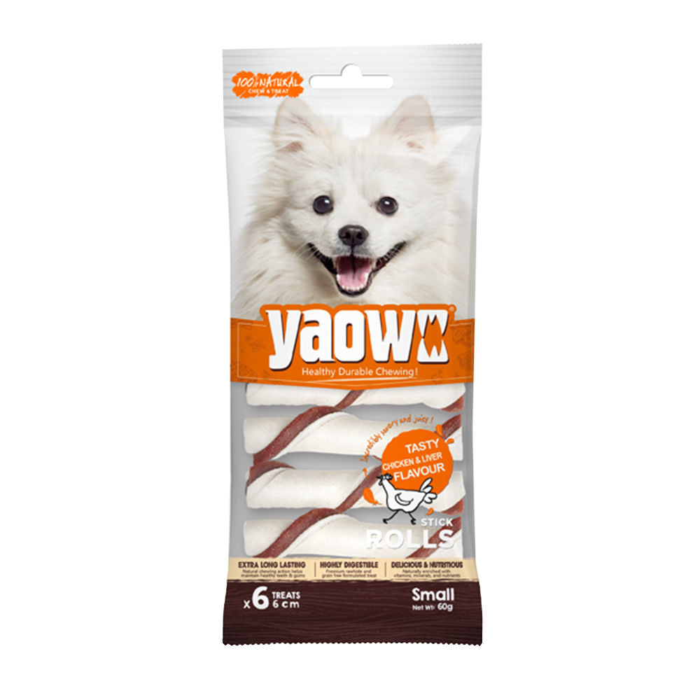 Gnawlers Yaowo Stick Roll Dog Treats 2 5Inch
