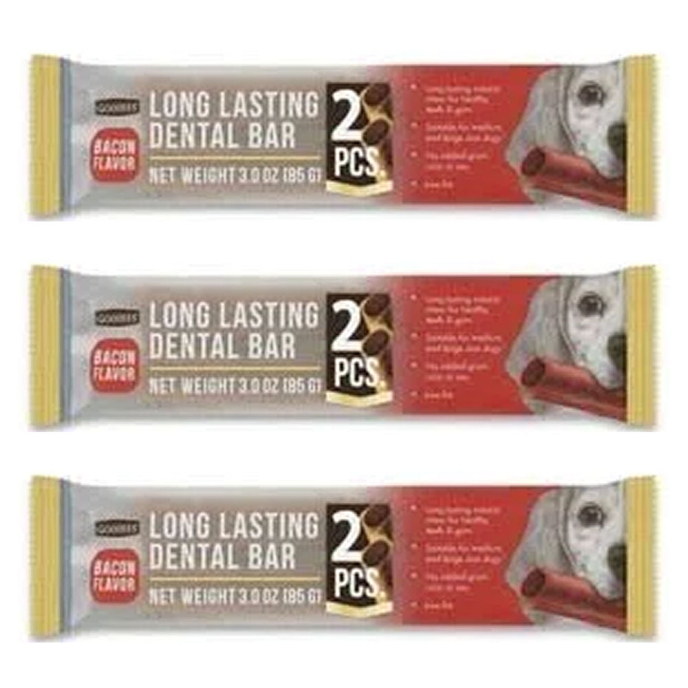Goodies Long Lasting Dental Bar Salmon Dog Treats — detail shot