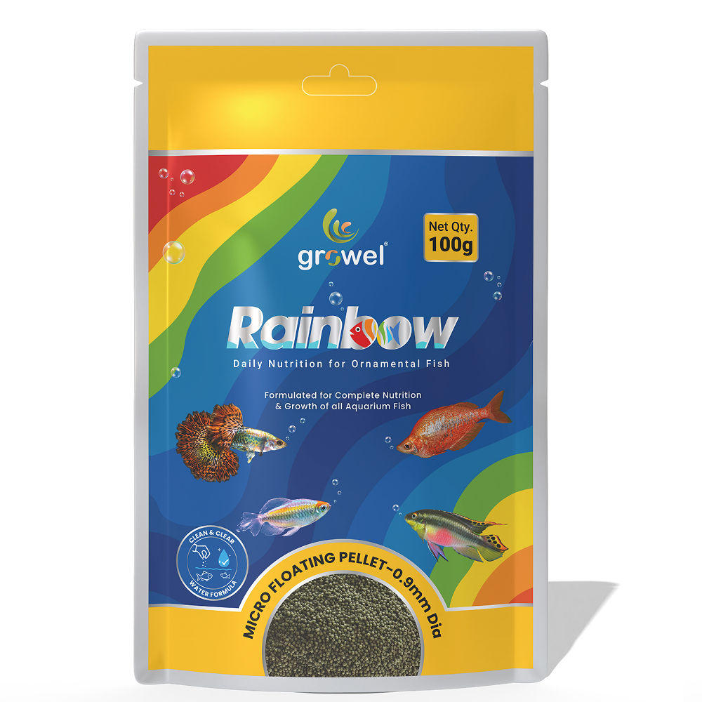 Growel Rainbow Micro 0 9Mm Floating Pellet For Fish