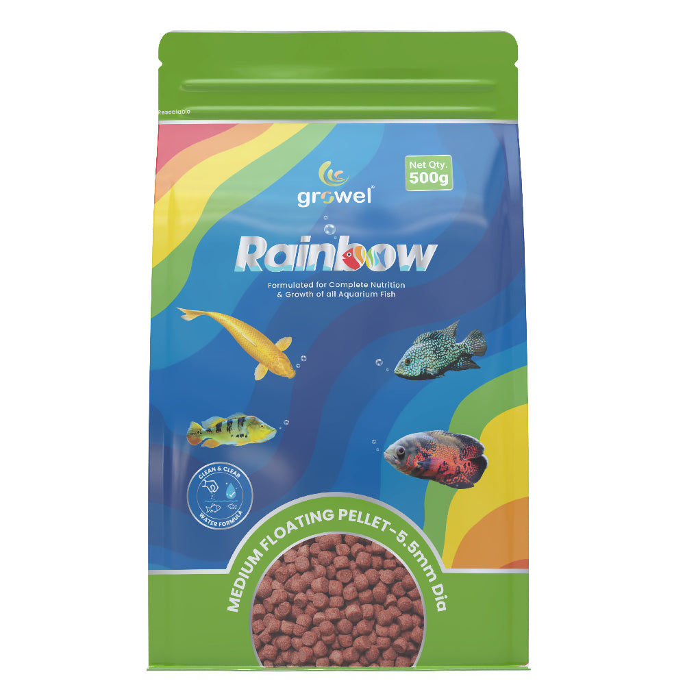 Growel Rainbow Medium 5.5mm Floating Pellet for Fish — image 6