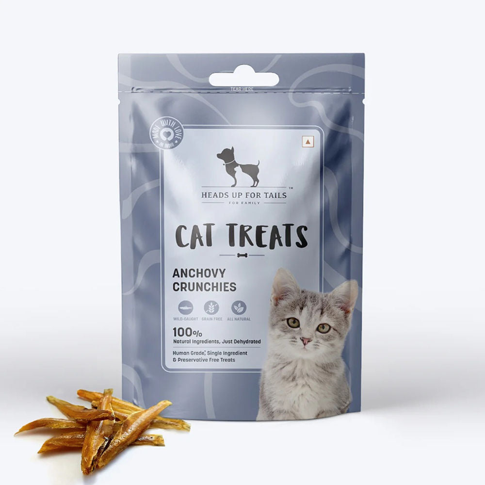 Huft Dehydrated Anchovies Crunchies Cat Treats