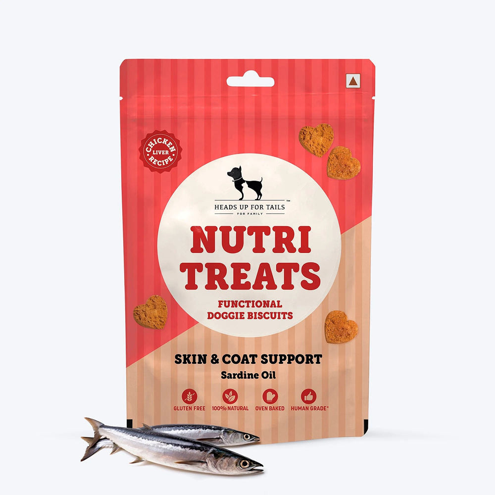 Huft Gluten Free Nutri Chicken Liver Recipe Skin Coat Support Dog Treats