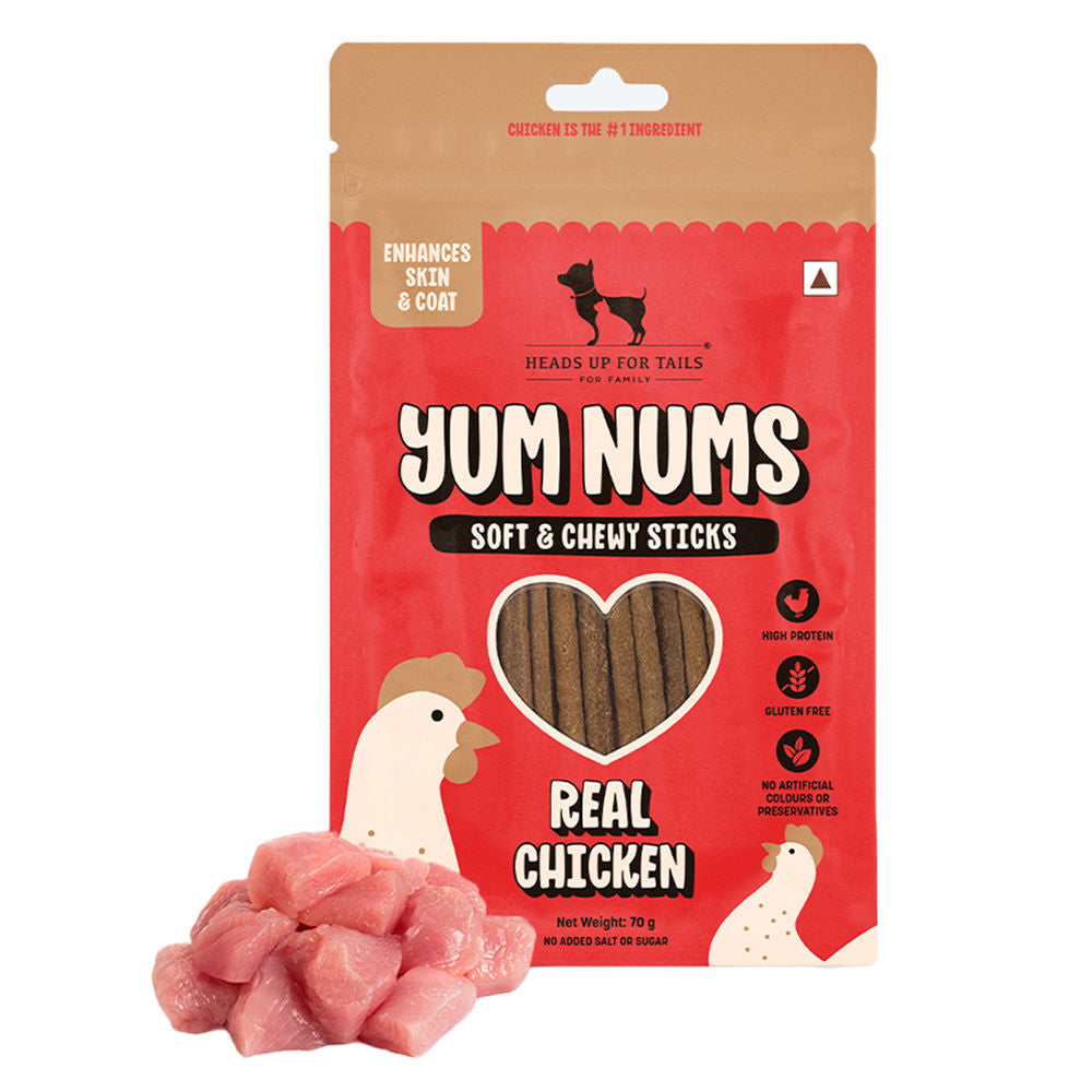 Huft Yum Nums Real Chicken Soft Chewy Sticks Dog Treats