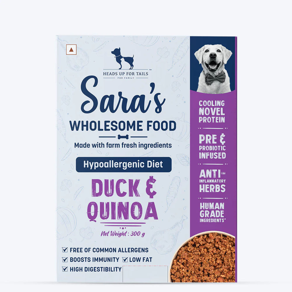 huft-saras-wholesome-hypoallergenic-diet-duck-quinoa-dog-wet-food 300g