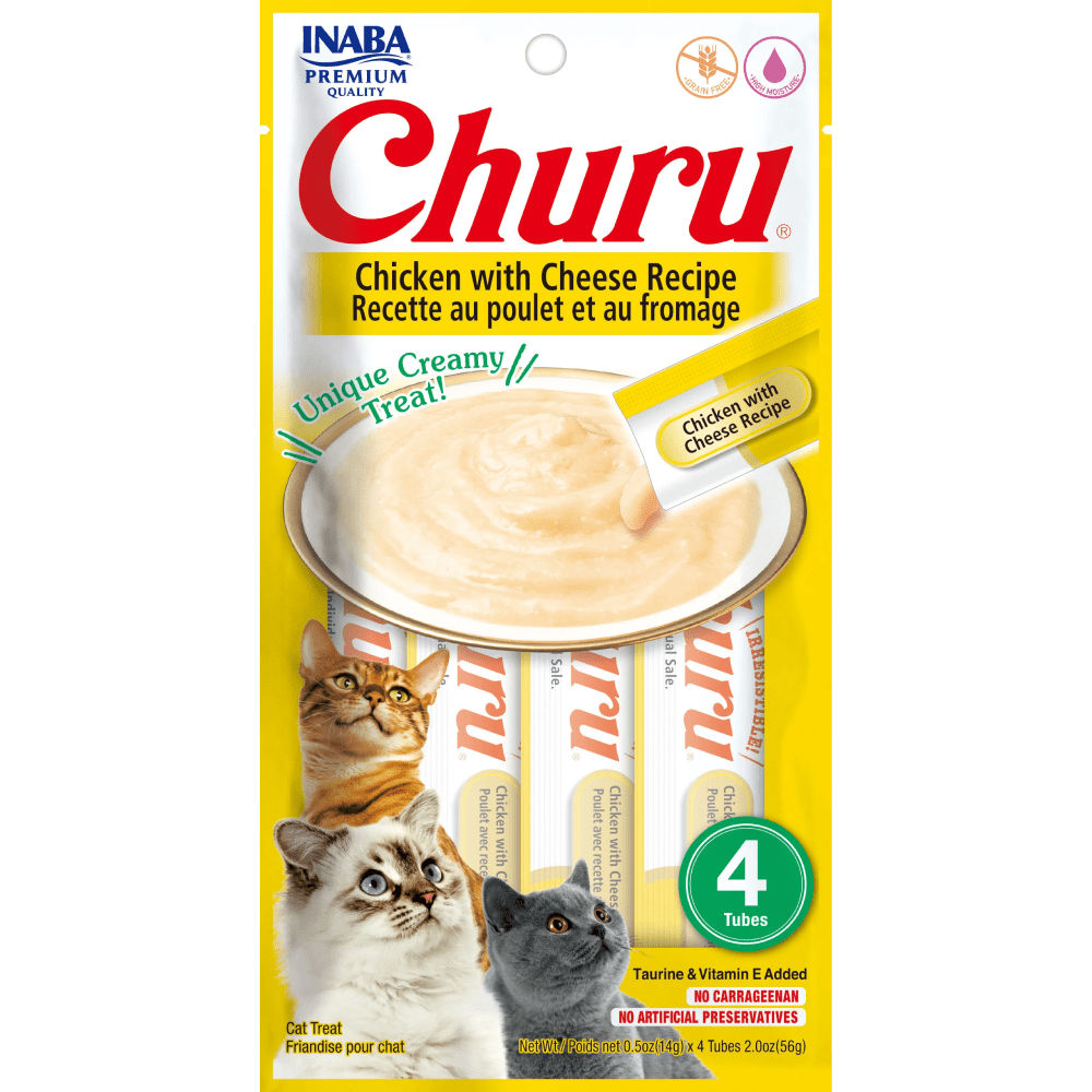 Inaba Churu Chicken With Cheese Cat Treats