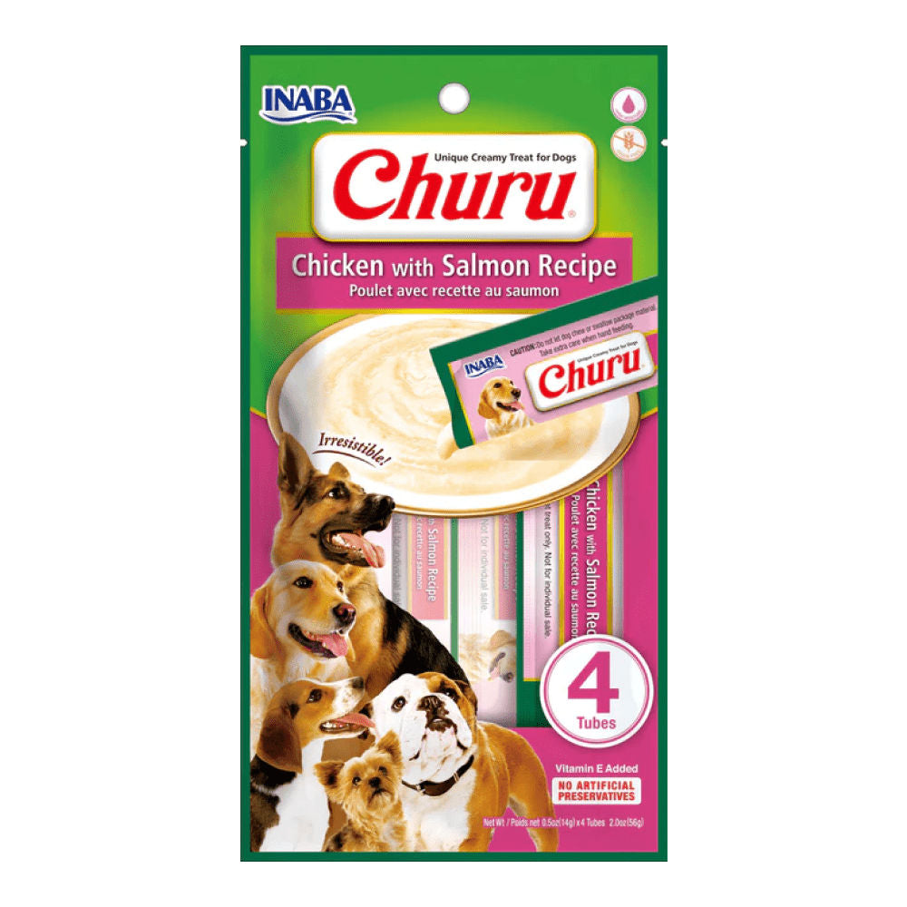Inaba Churu Chicken With Salmon Flavour Dog Treat