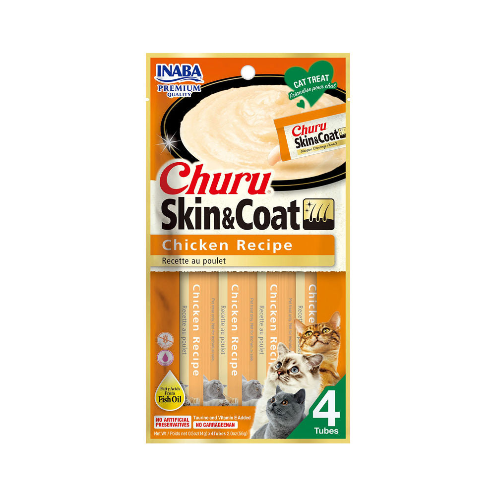 Inaba Churu Skin Coat Chicken Recipe Cat Treats
