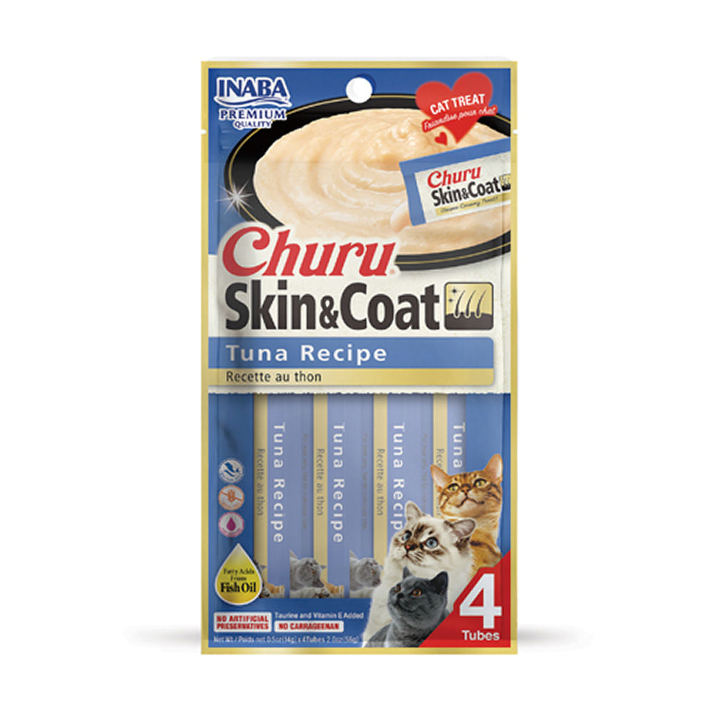 Inaba Churu Skin Coat Tuna Recipe Cat Treats