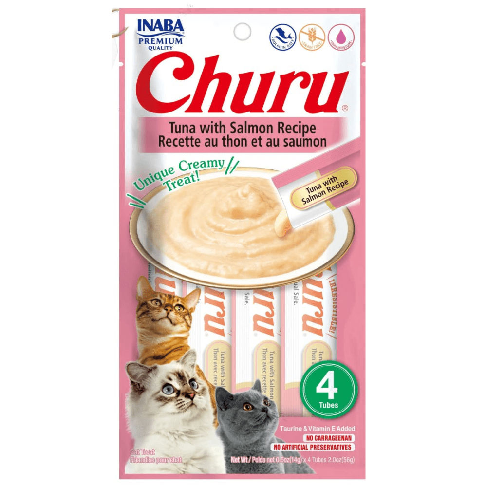 Inaba Churu Tuna With Salmon Cat Treats