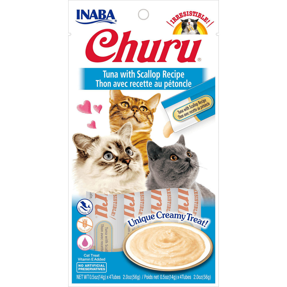 Inaba Churu Tuna With Scallop Cat Treats
