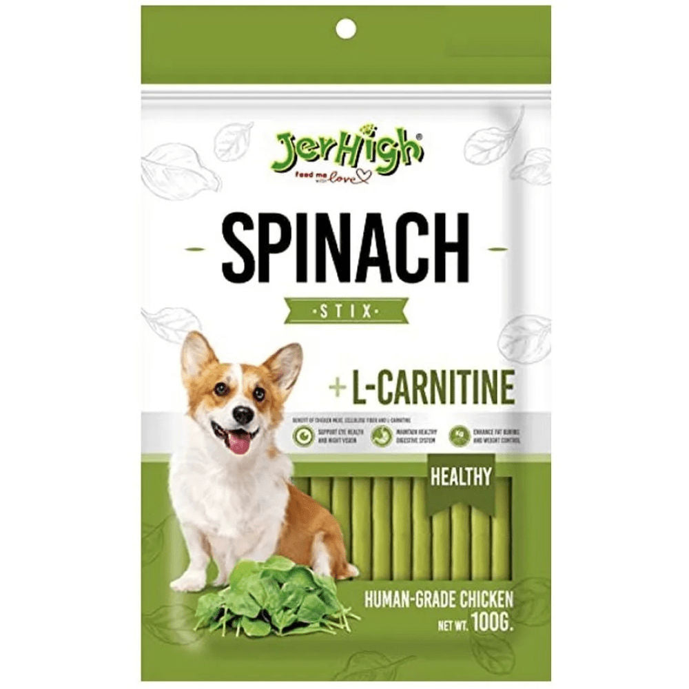 Jerhigh Spinach Stix Dog Treats