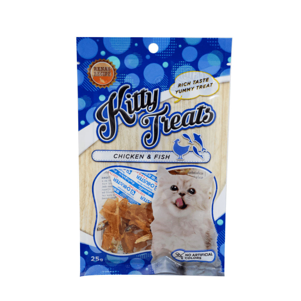 Kitty Treats Spiral Soft Chicken And Fish Treat For Cats