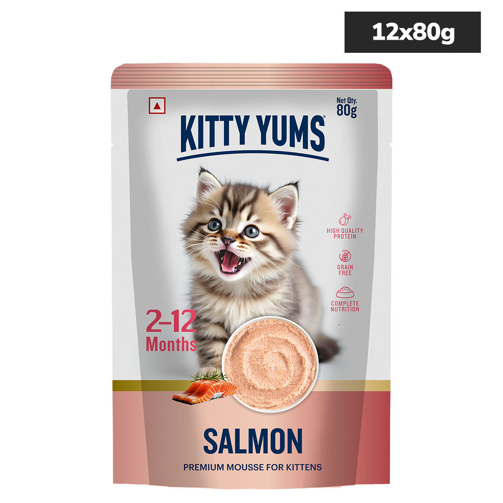 kitty-yum-salmon-mousse-kitten-cat-wet-food 12x80g