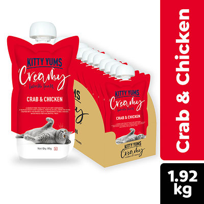 Kitty Yums Lickable Crab Chicken Creamy Cat Treat Copy