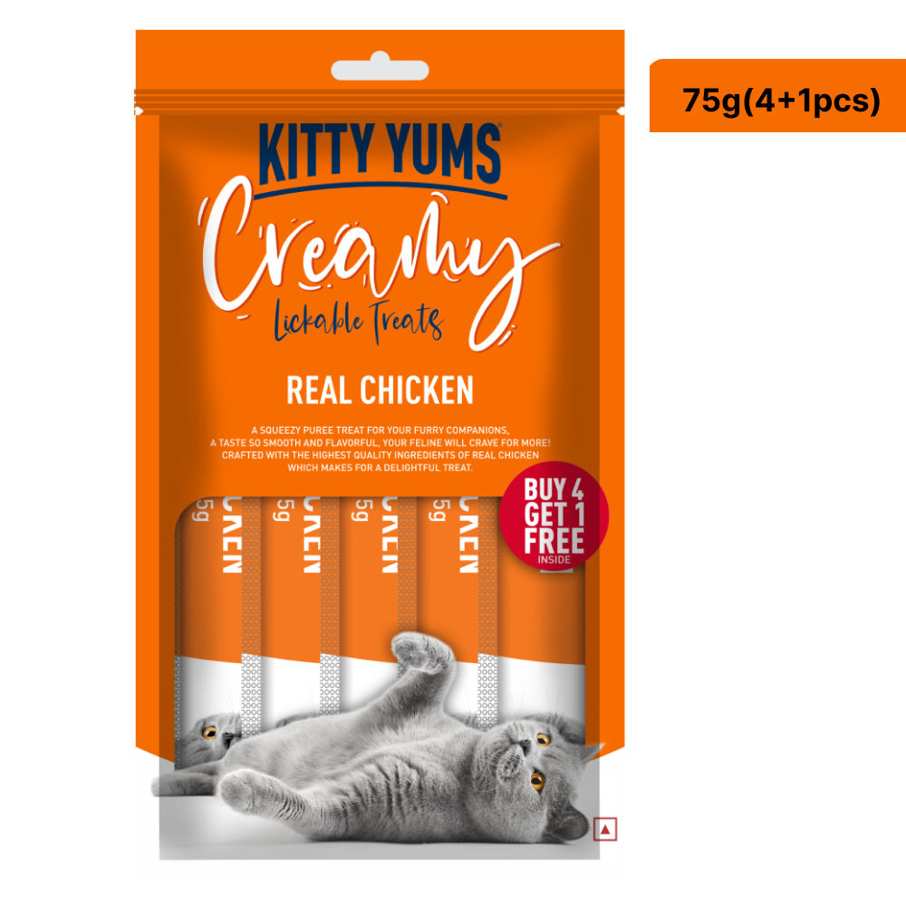 Kitty Yums Real Chicken Creamy Cat Treats Copy