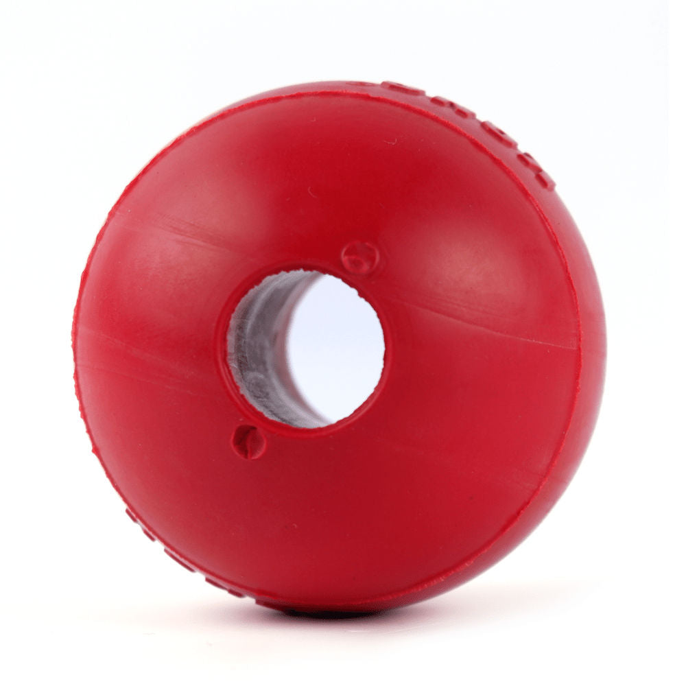 Kong Ball with Hole Toy for Dogs (Red) | For Aggressive Chewers — side view