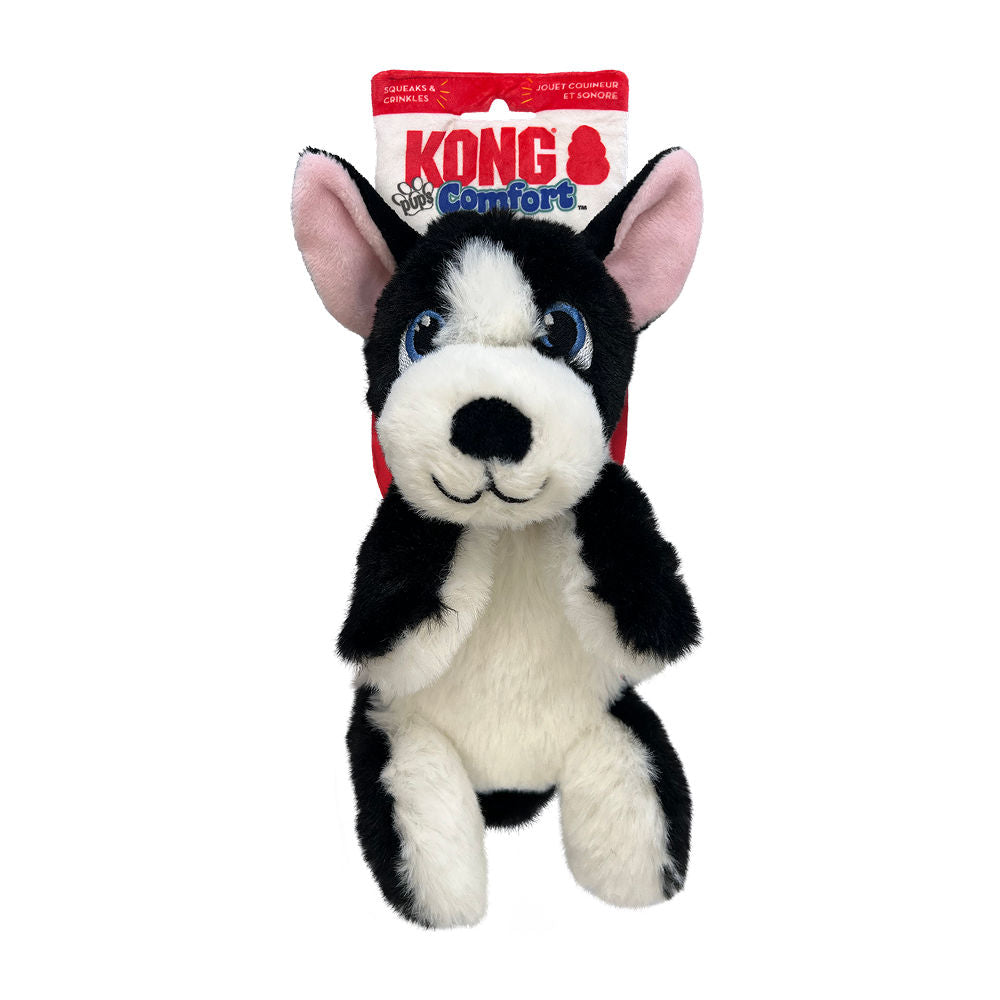 Kong Comfort Pups Boss Toy For Dogs Black White