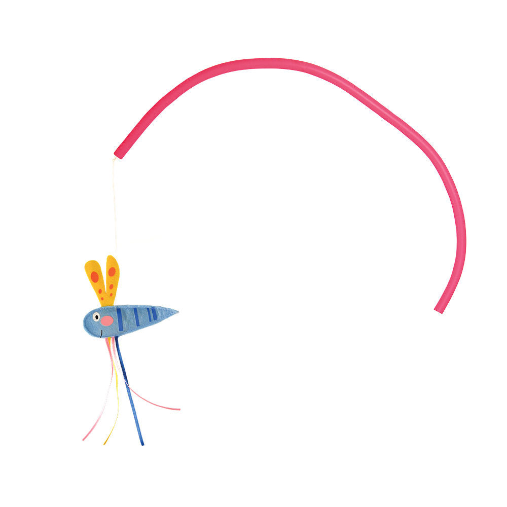 Kong Connects Benderz Dragonfly Toy for Cats — side view
