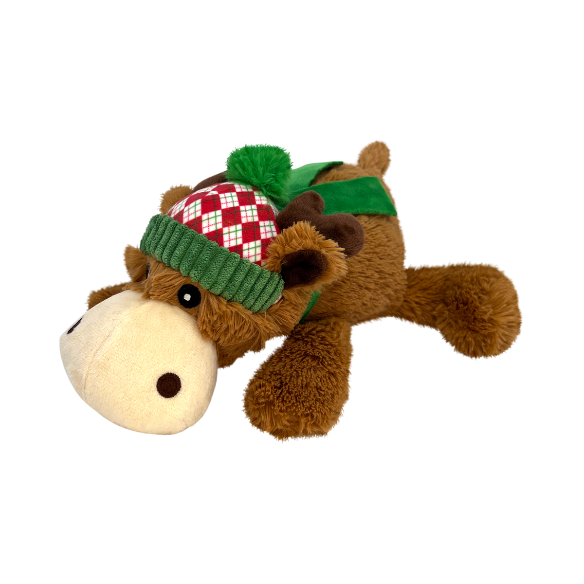 Kong Cozie Reindeer Toy For Dogs Brown