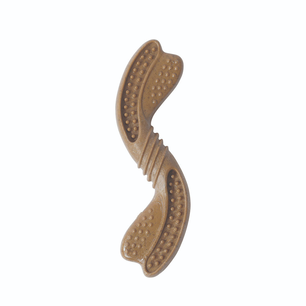 M Pets Chewood Twist Chew Toy For Dogs Brown