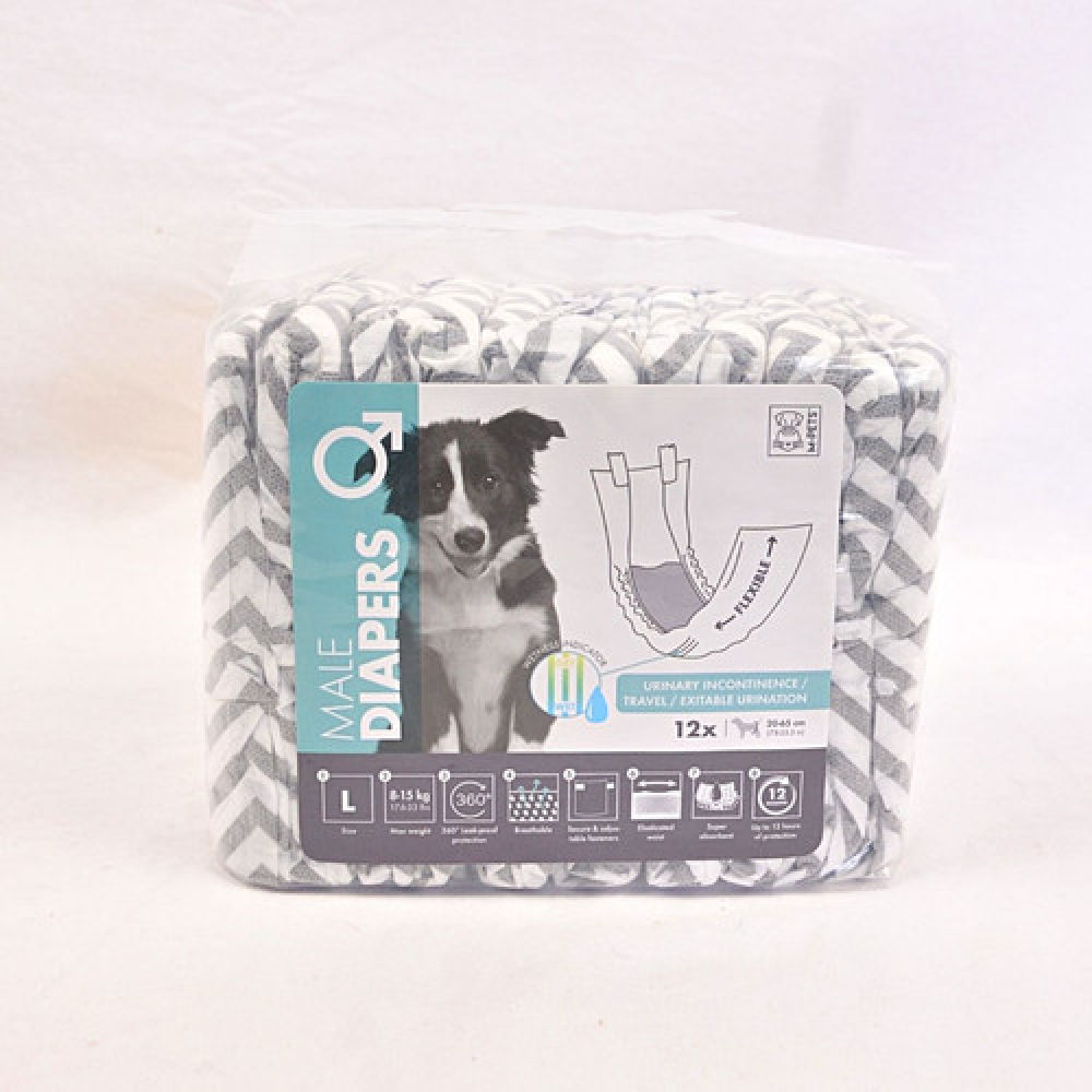 M Pets Diapers For Male Dogs 12 Pcs Copy 1