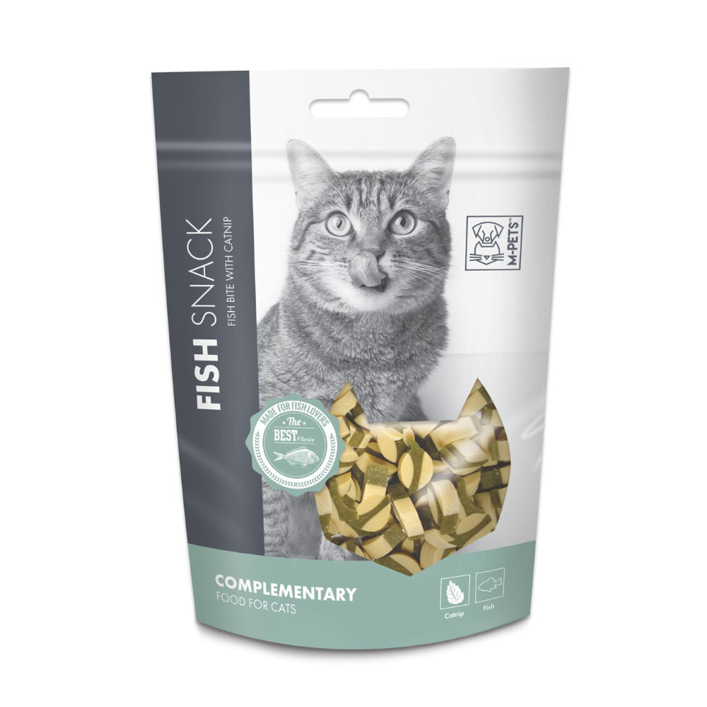 M Pets Fish Bite With Catnip Treats For Cats