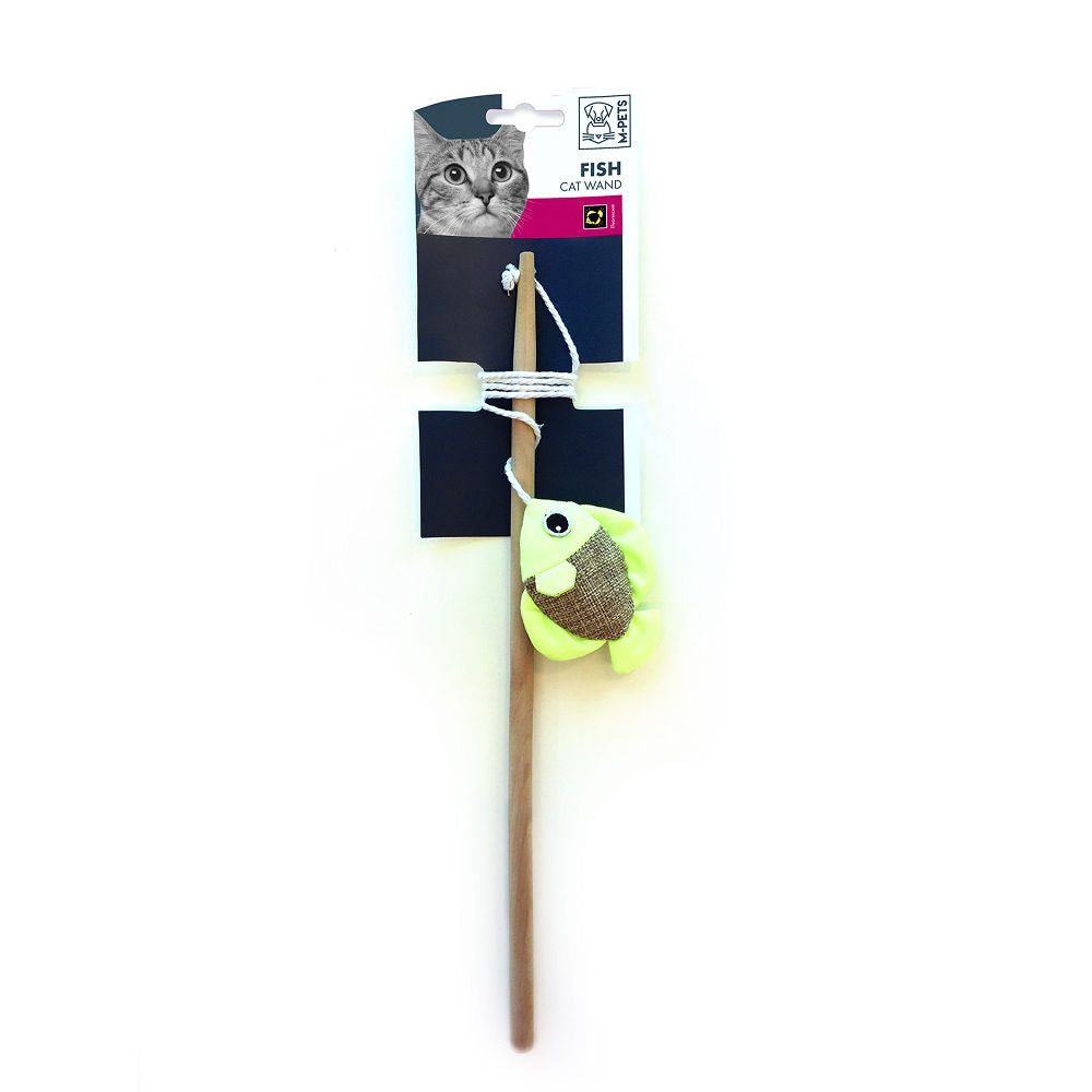 M Pets Fish Wand Toy for Cats — detail shot