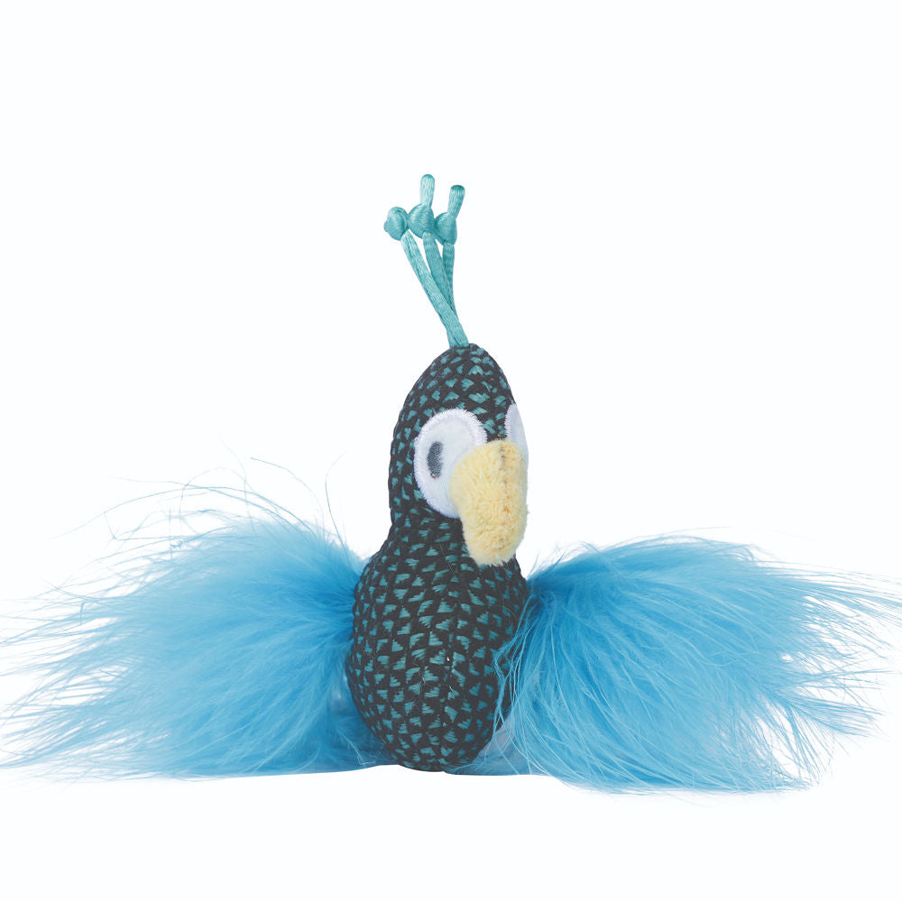 M Pets Plume Peacock Catnip Toy for Cats — detail shot